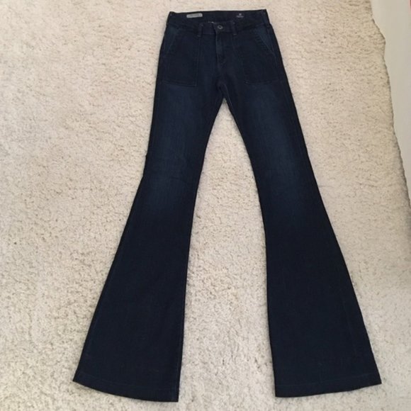 Adriano Goldschmied patch pocket bell bottom jeans - Picture 2 of 9